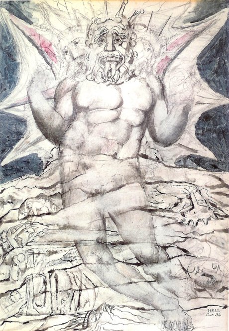 Satán según William Blake. 